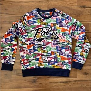 ***SOLD*** Polo Ralph Lauren Stadium Baseball Bears Pennant Sweater